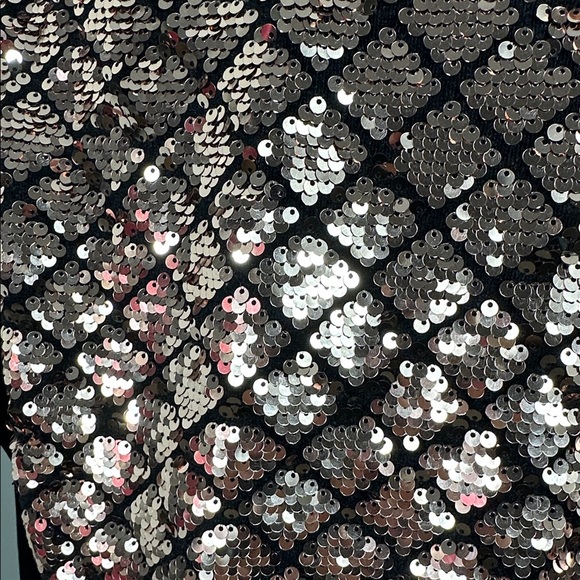 Privy Rose Gold Sequin Bomber velour Jacket Large - Picture 6 of 9